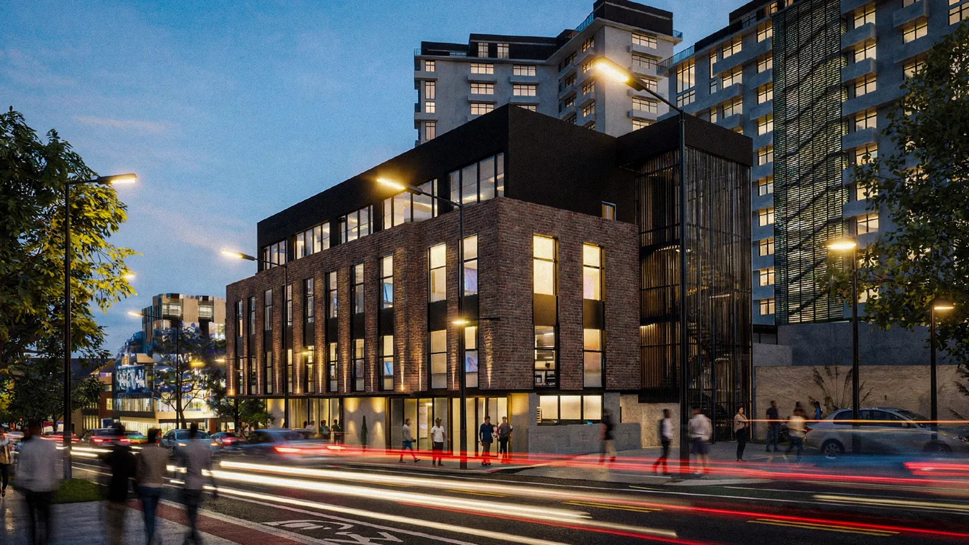 Hill Bottom Commercial and Recreation Center evening exterior