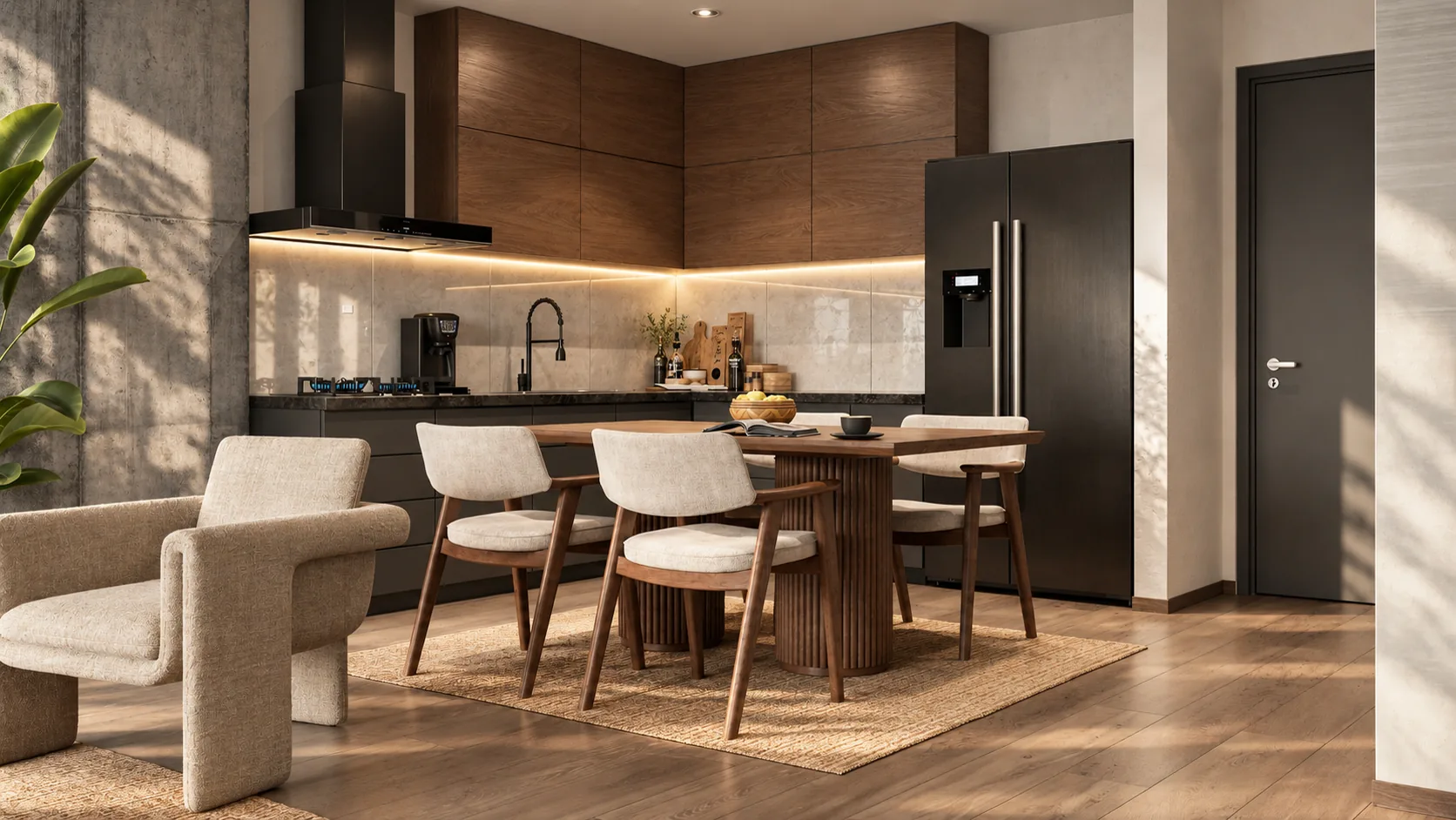 Urban Kaza apartment kitchen and dining