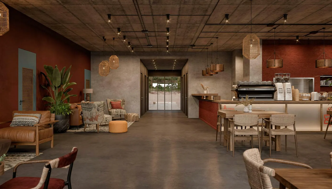 Urban Kaza café and reception