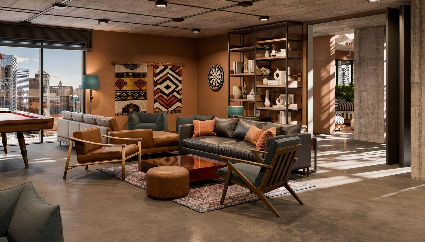 Members lounge, Urban Kaza
